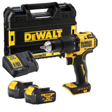 Аккумуляторная ударная дрель-шуруповерт DeWALT DCD709M2T, 2 акб 18.0В XR Li-lon 4 Ah в TSTAK