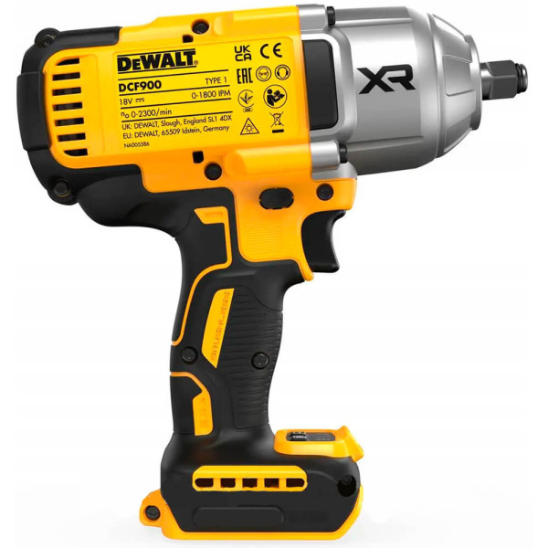 Аккумуляторный ударный гайковерт DeWALT DCF900NT, без акб в TSTAK