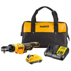 Аккумуляторный угловой гайковерт-ключ-храповик DeWALT DCF504D1, 1 акб 12V XR Li-lon 2 Ah, з/у в сумке