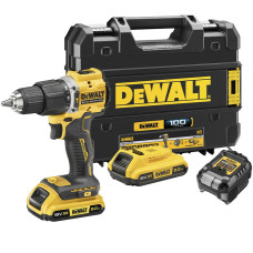 Дрель-шуруповерт 100 YEARS DeWALT DCD100YD2T, 2 акб 18 V 2 Ah, з/у, в кейсе