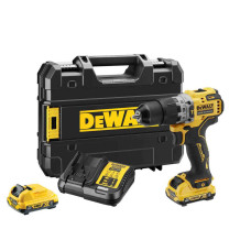 Аккумуляторная ударная дрель-шуруповерт DeWALT DCD706D2, 2 акб 2 Ah, з/у в TSTAK