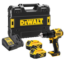 Аккумуляторная ударная дрель-шуруповерт DeWALT DCD709P2T, 2 акб 5 Ah, з/у в TSTAK