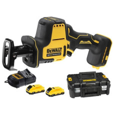Аккумуляторная сабельная пила DeWALT DCS369M2, 2 акб 4 Ah, з/у в TSTAK
