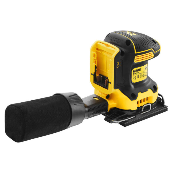 Аккумуляторная вибрационная шлифмашина DeWALT DCW200NT, без акб в чемодане