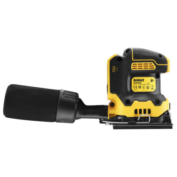 Аккумуляторная вибрационная шлифмашина DeWALT DCW200NT, без акб в чемодане