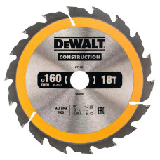 Пильный диск Сonstruction DeWALT DT1931 160x20x1.5 мм 18 зубцов