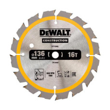 Пильный диск Construction DeWALT DT1946 136x30x1.7 мм 16 зубцов