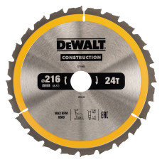 Пиляльний диск Construction DeWALT DT1952 216x30x1.7 мм